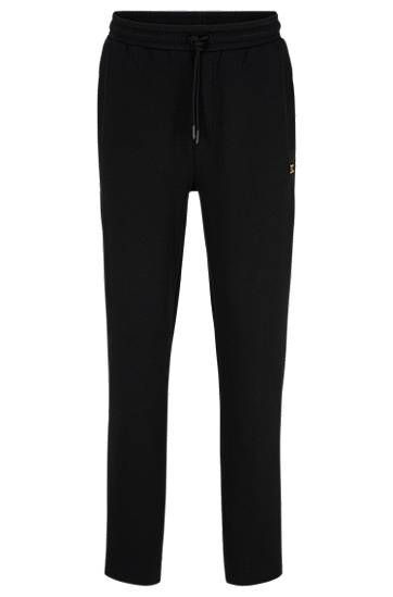 Cotton-blend tracksuit bottoms with contrast logo