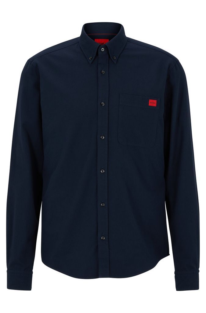 Button-down slim-fit shirt in Oxford cotton
