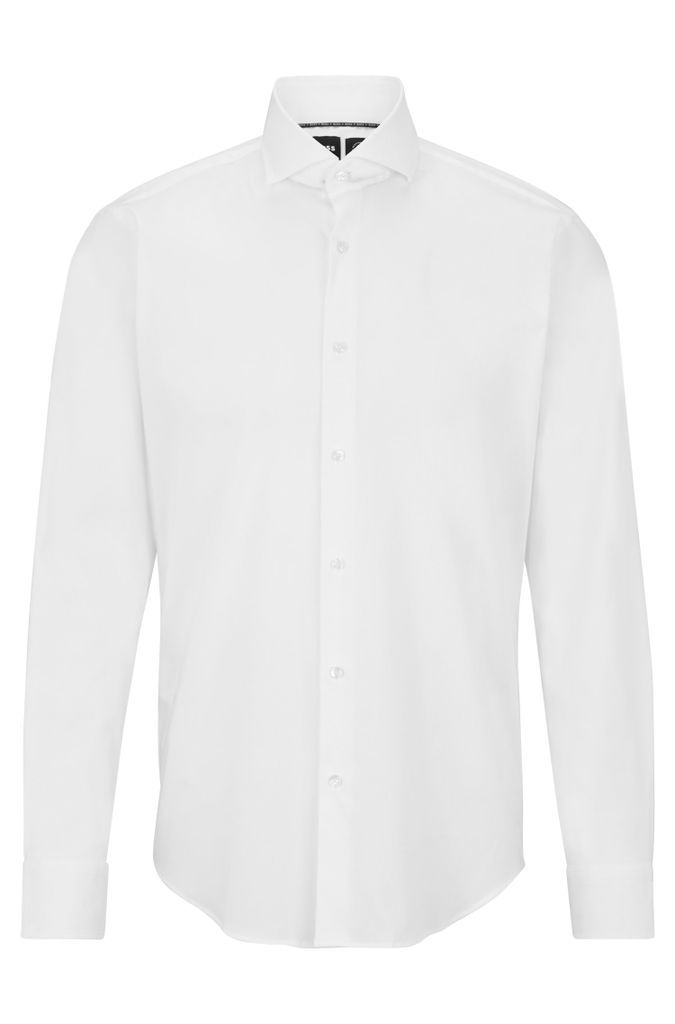 Regular-fit shirt in a stretch-cotton blend