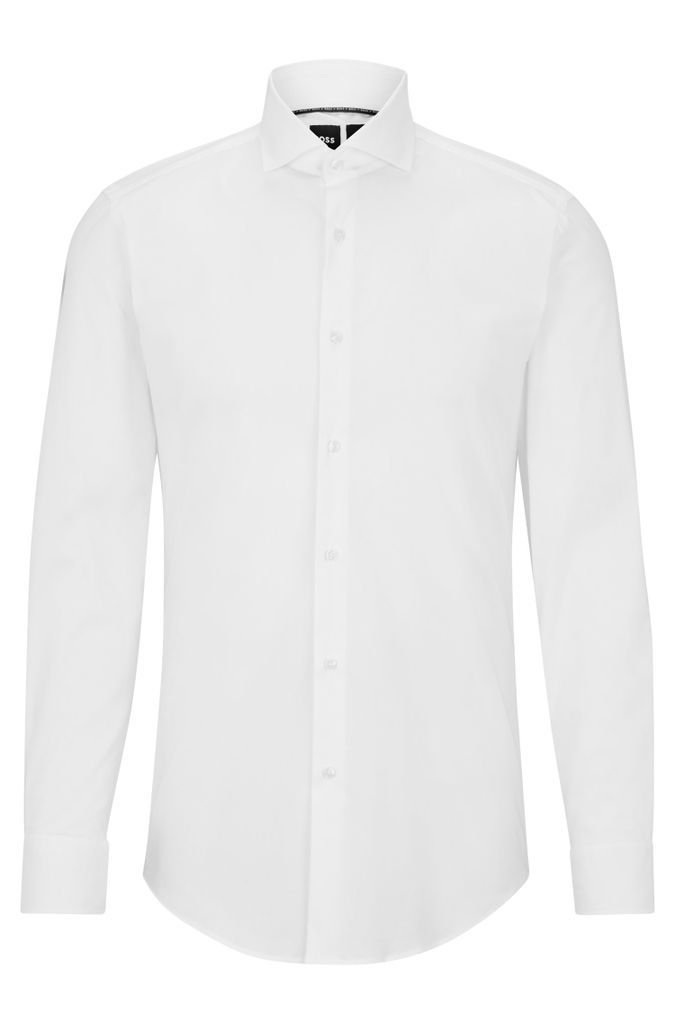 Slim-fit shirt in a stretch-cotton blend