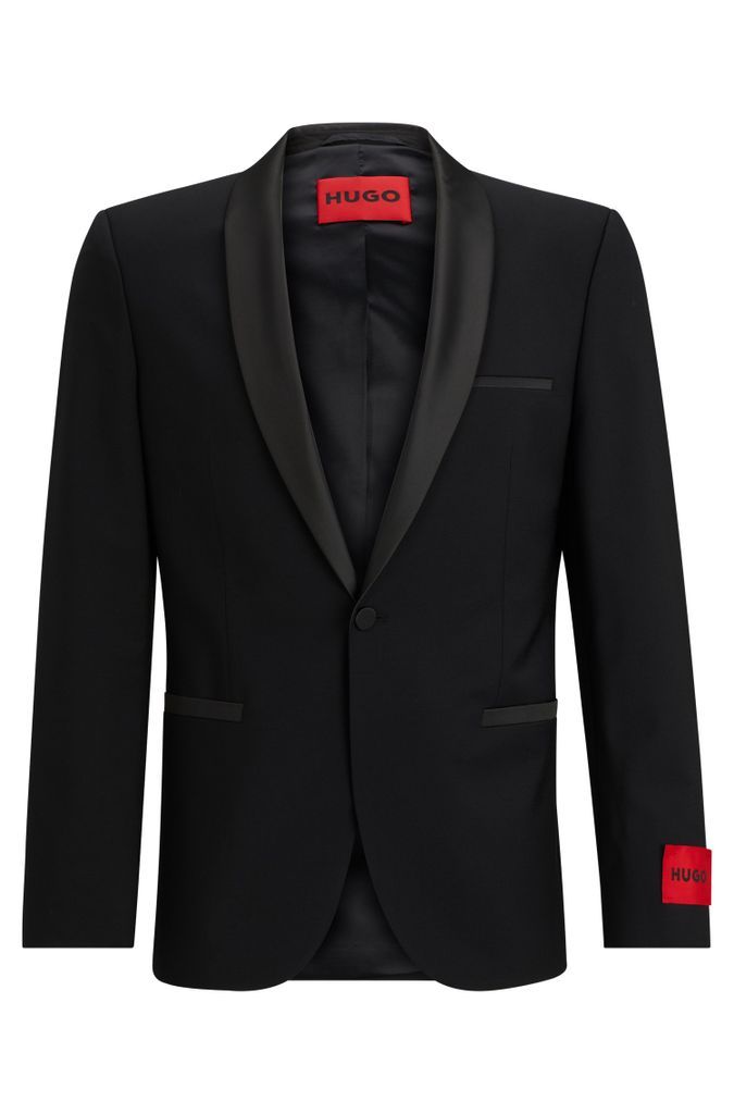 Extra-slim-fit jacket in a stretch-wool blend