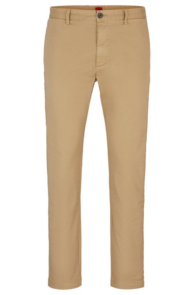 Slim-fit chinos in stretch-cotton gabardine