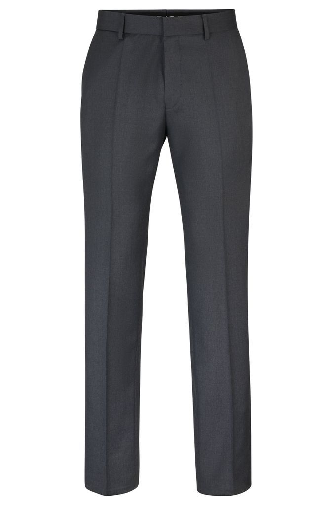 Regular-fit trousers in virgin-wool serge