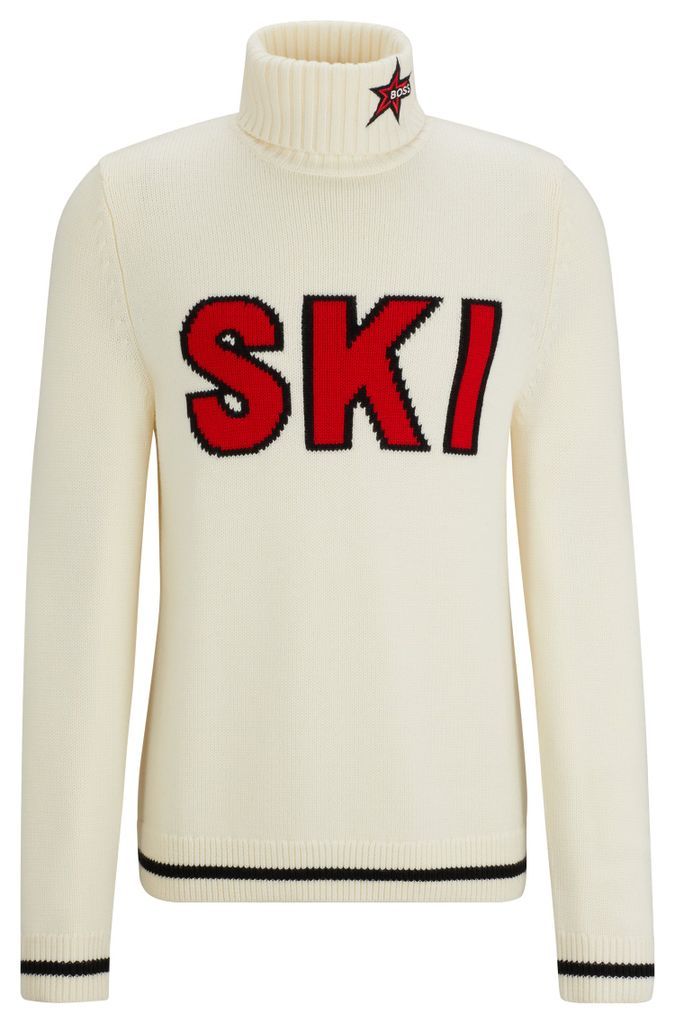 x Perfect Moment virgin-wool sweater with 'Ski' intarsia