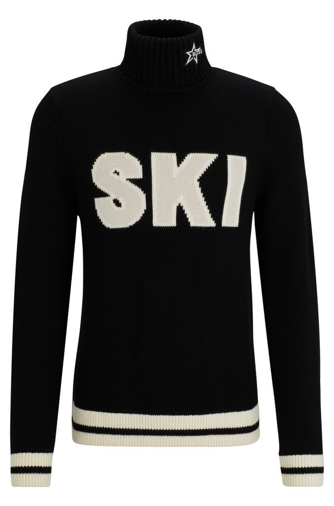 x Perfect Moment virgin-wool sweater with 'Ski' intarsia