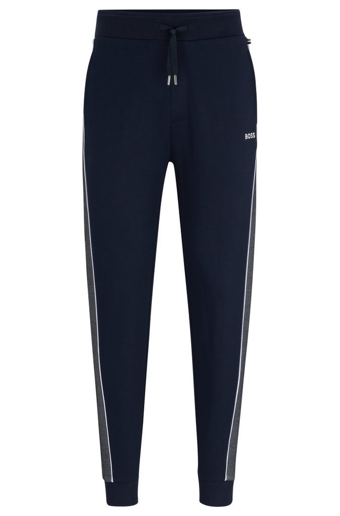 Cotton-blend tracksuit bottoms with embroidered logo