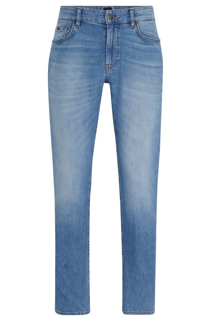Slim-fit jeans in blue super-soft stretch denim