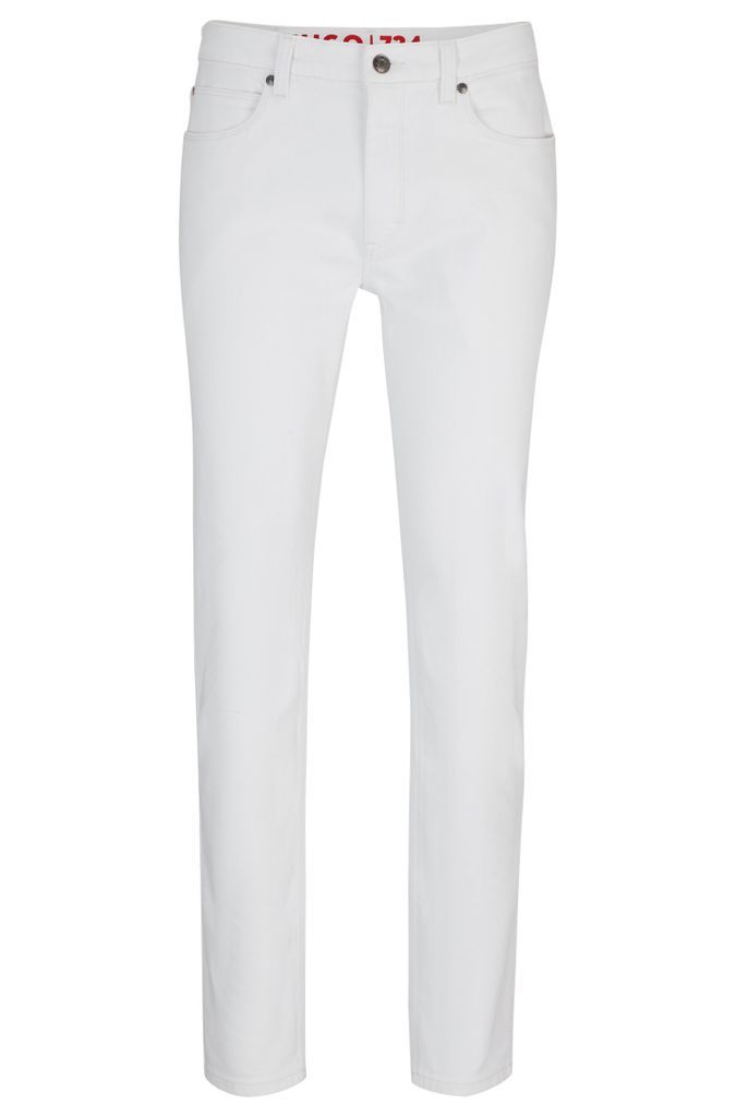 Extra-slim-fit jeans in white comfort-stretch denim
