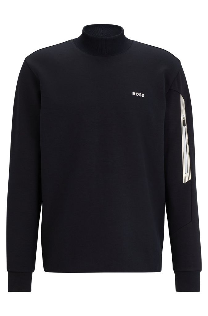 Cotton-blend sweatshirt with HD logo print