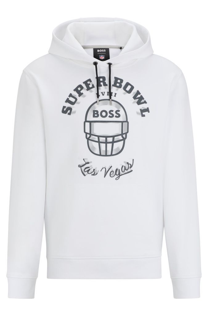 x NFL cotton-blend hoodie with metallic print