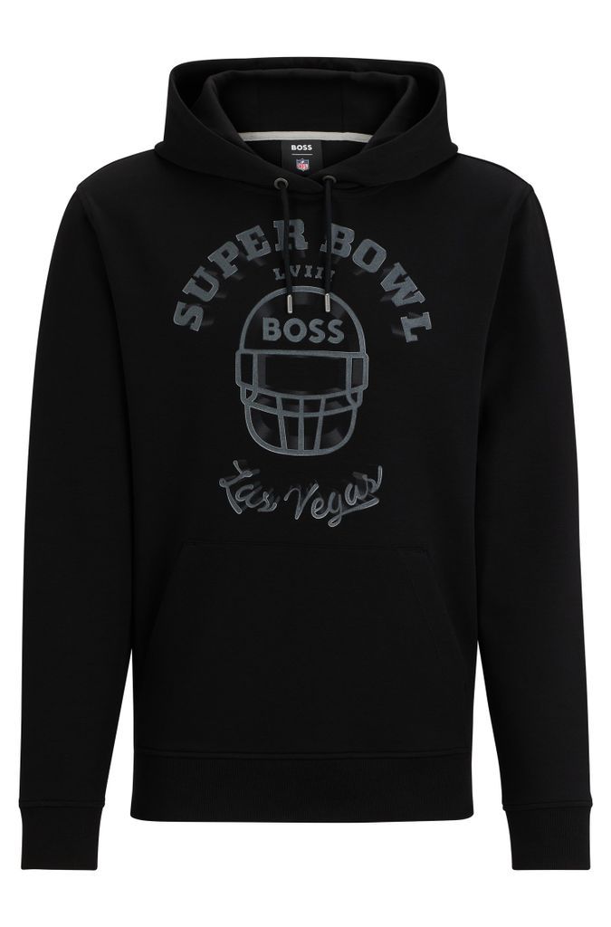 x NFL cotton-blend hoodie with metallic print