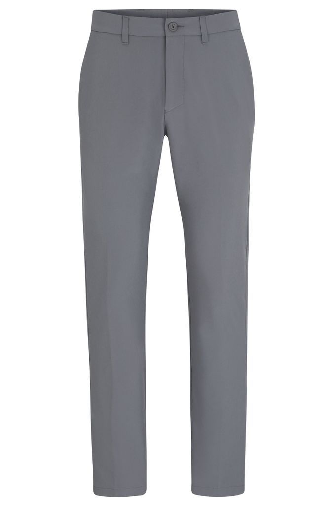 Slim-fit chinos in easy-iron four-way stretch fabric