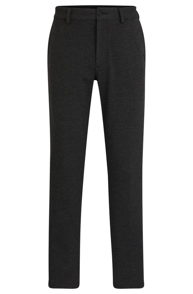 Slim-fit trousers in structured performance-stretch material