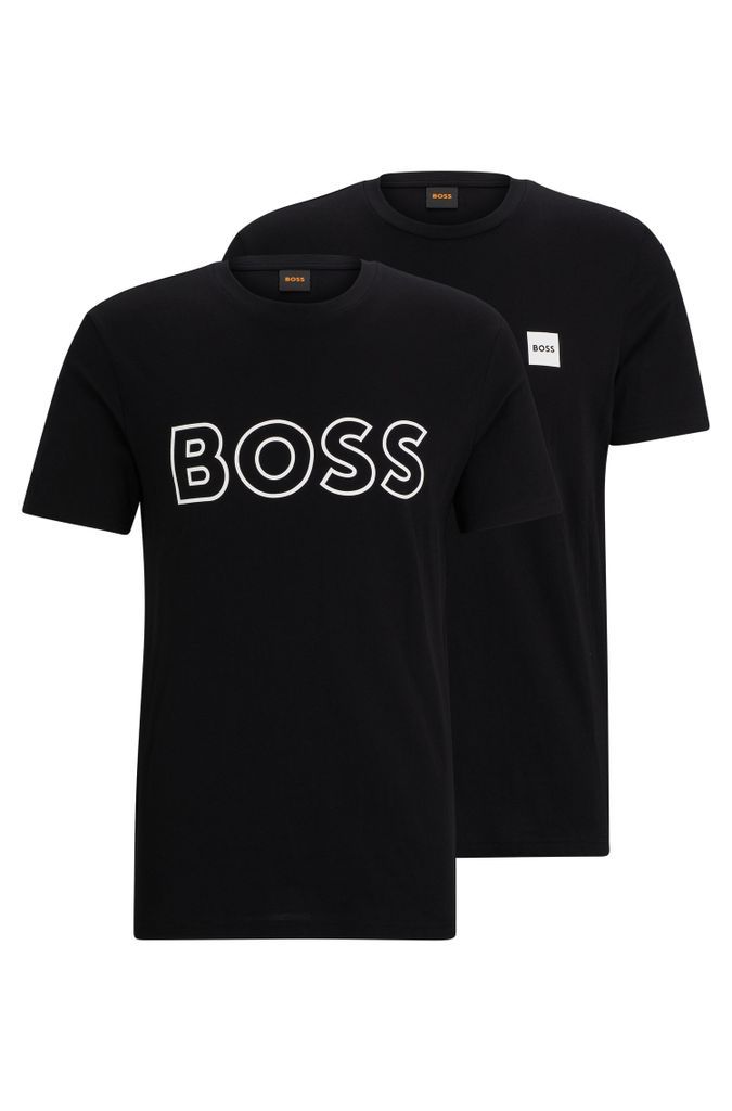 Two-pack of cotton-jersey T-shirts with logo details