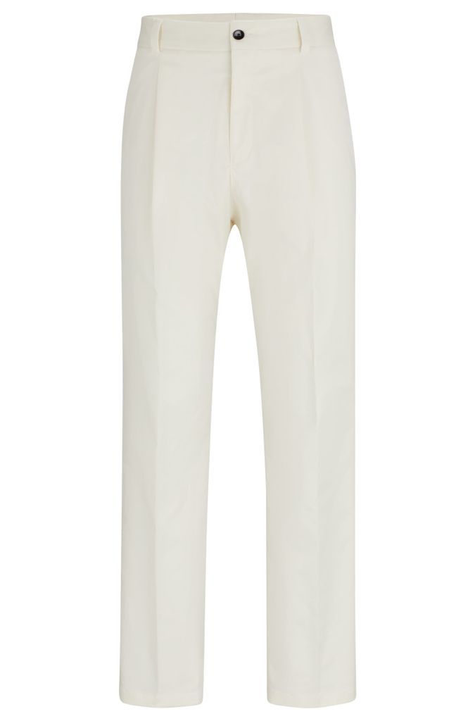 Formal trousers in performance-stretch cotton