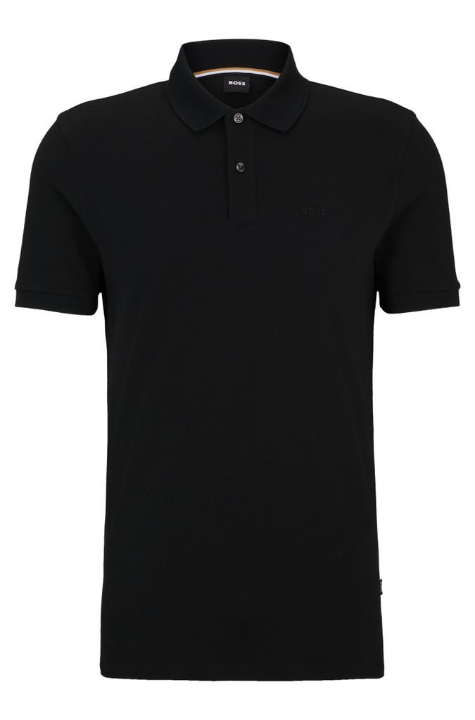 Regular-fit polo shirt in cotton with embroidered logo