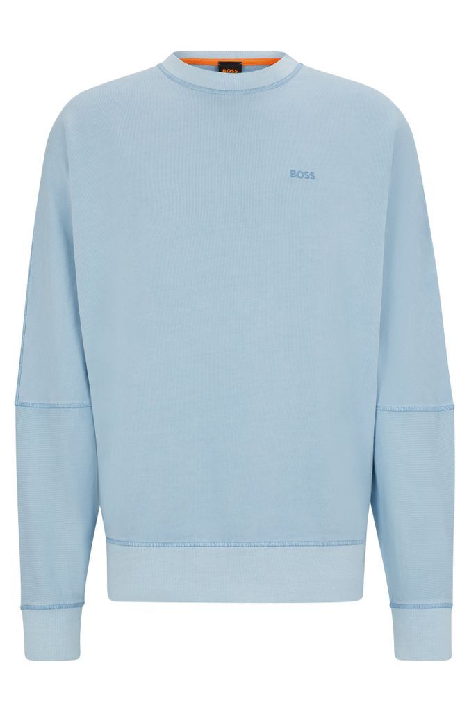 Relaxed-fit sweatshirt in cotton with dropped shoulders