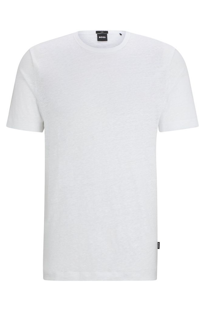 Regular-fit T-shirt in linen