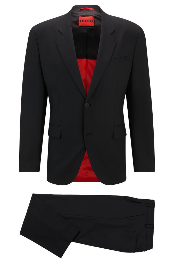 Regular-fit suit in performance-stretch cloth
