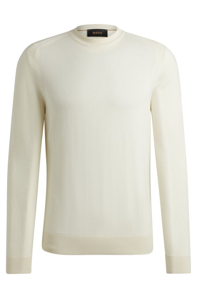 Regular-fit sweater in wool, silk and cashmere