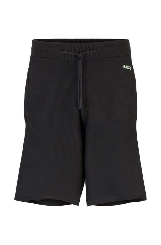 Regular-fit shorts in stretch fabric with logo detail
