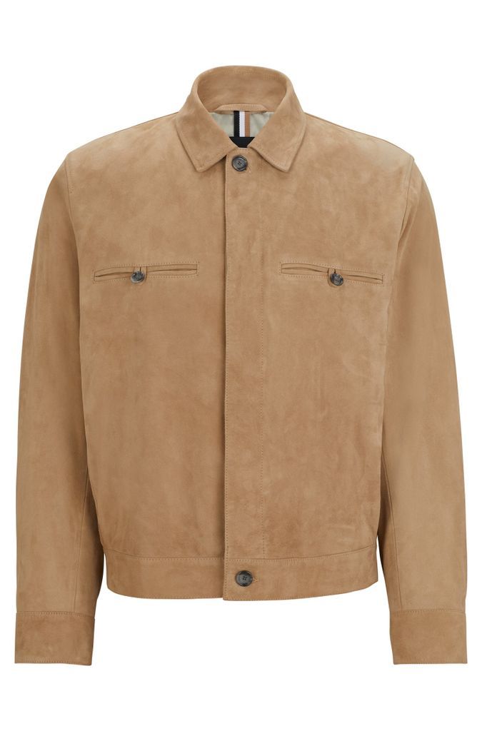 Jacket in soft suede