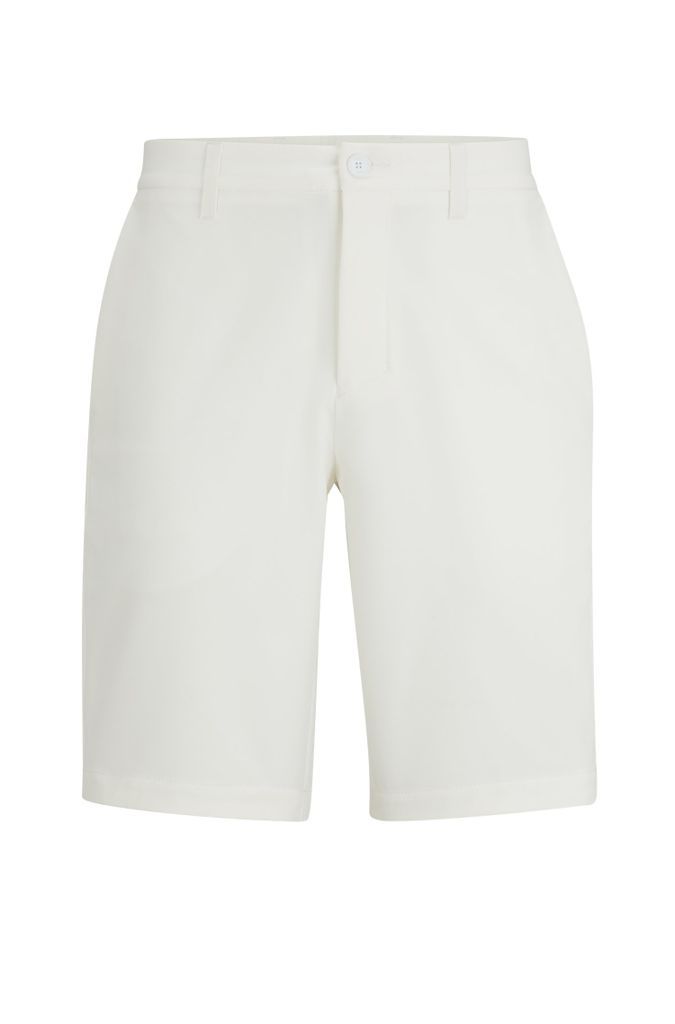 Slim-fit shorts in easy-iron four-way stretch fabric