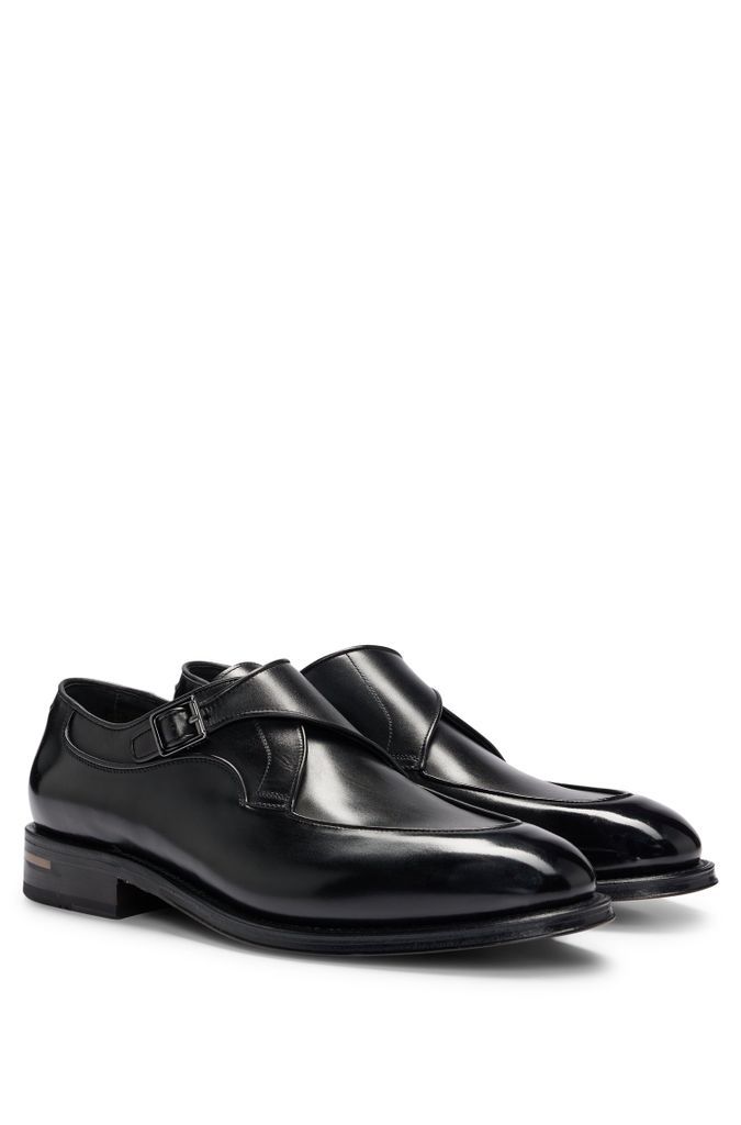 Single-monk shoes in burnished leather