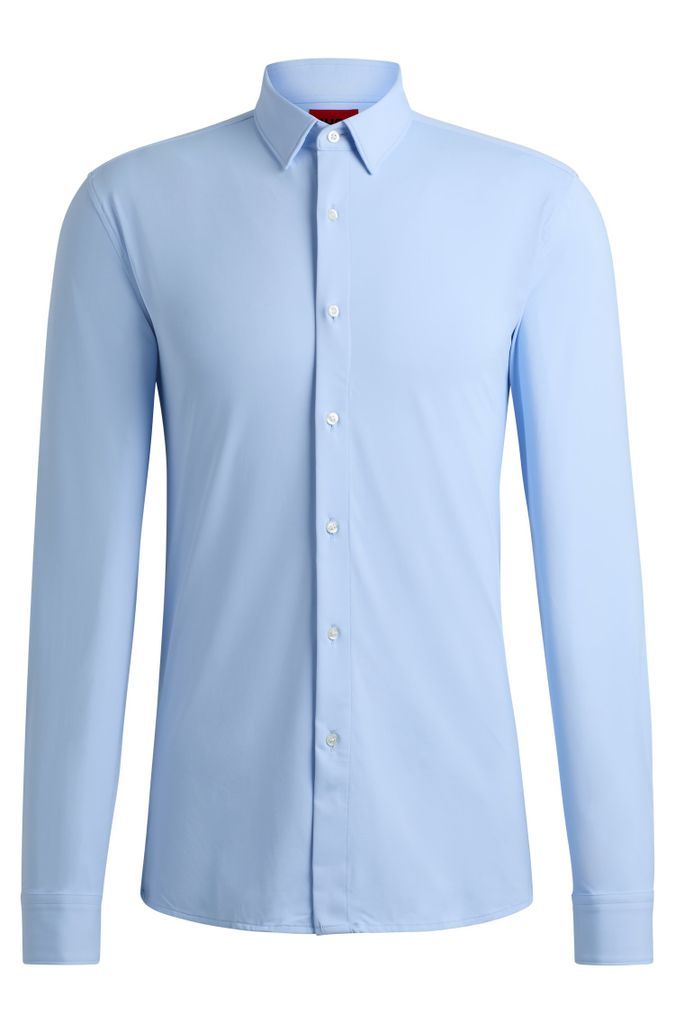 Extra-slim-fit shirt in performance-stretch jersey
