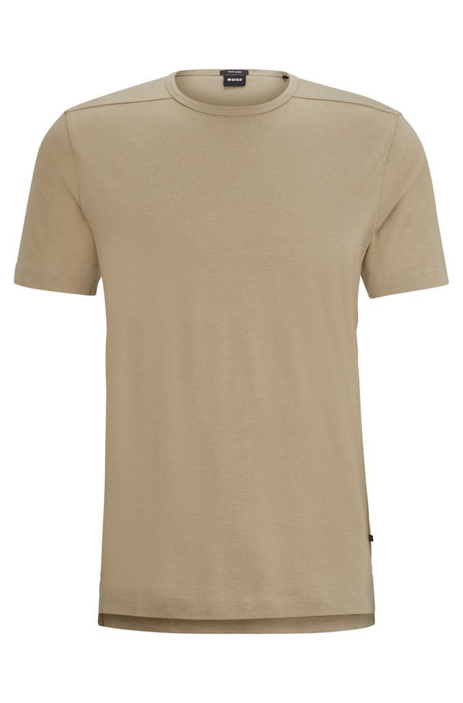 Cotton-blend regular-fit T-shirt with ergonomic seams