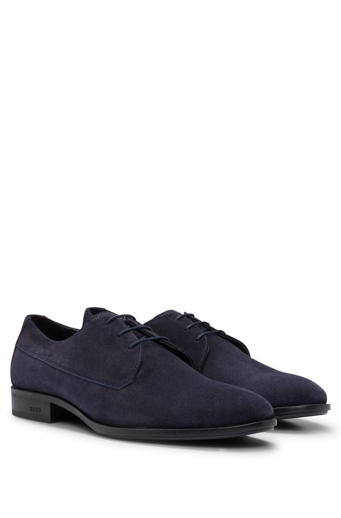 Suede Derby shoes with removable padded insole