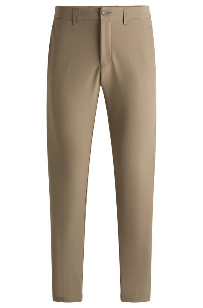 Slim-fit chinos in easy-iron four-way stretch fabric