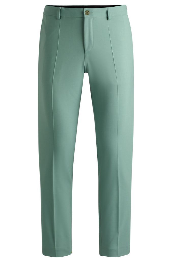 Slim-fit trousers in a performance-stretch wool blend