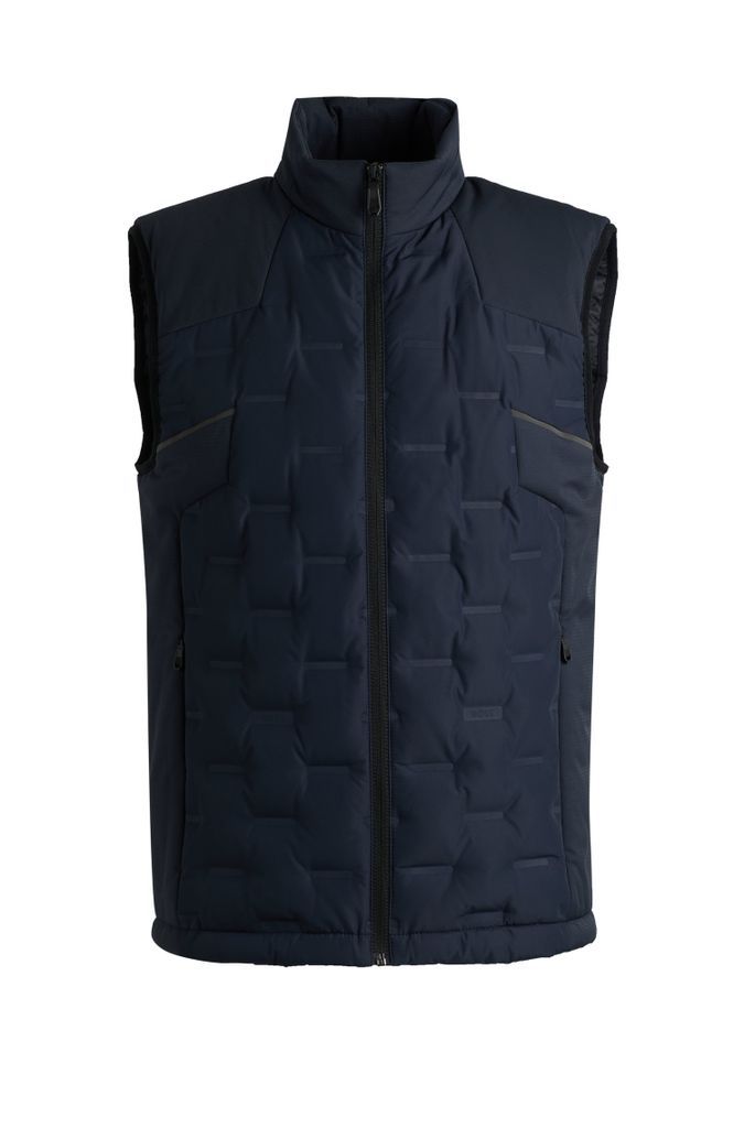 Water-repellent gilet with quilting
