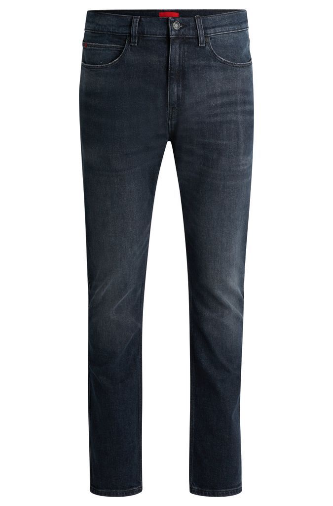 Slim-fit jeans in stretch denim with used effects