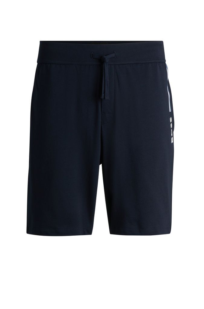 Regular-rise shorts in French terry with logo detail
