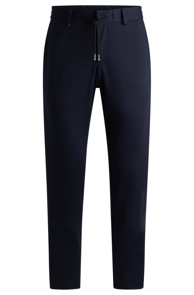 Slim-fit trousers in stretch jersey