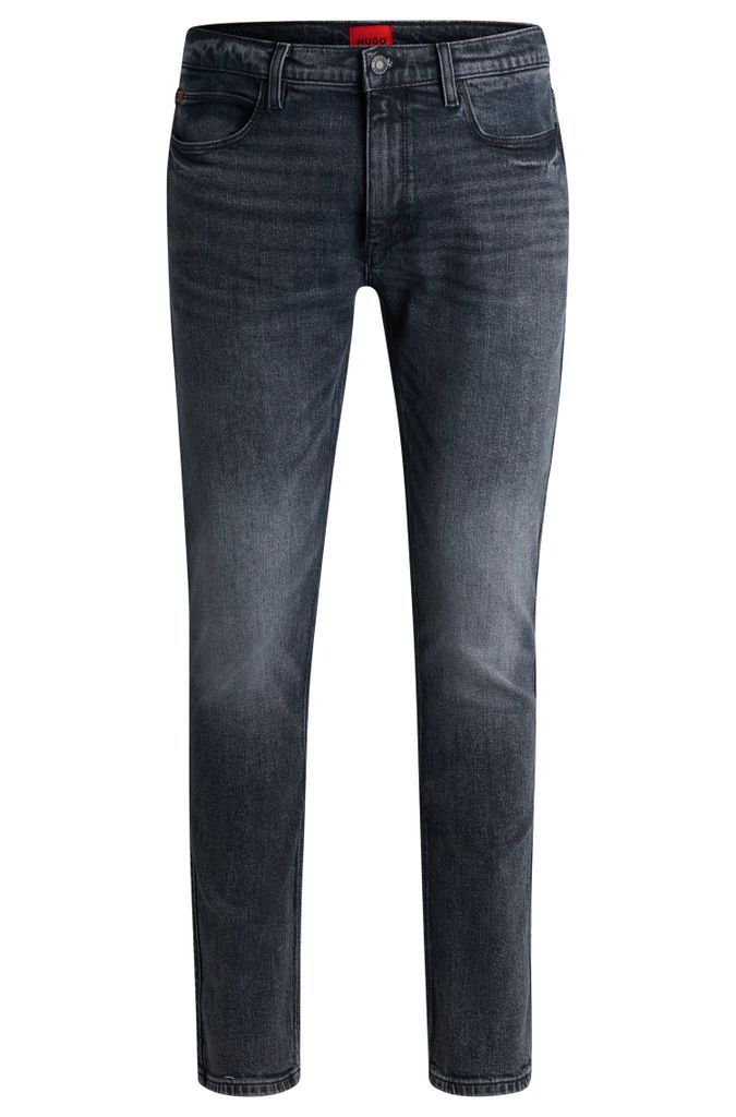 Extra-slim-fit jeans in dark-blue stretch denim