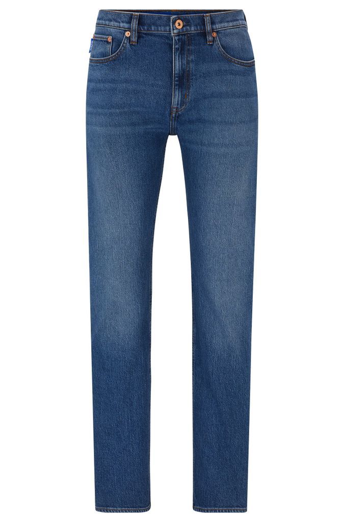 Slim-fit jeans in blue stretch denim
