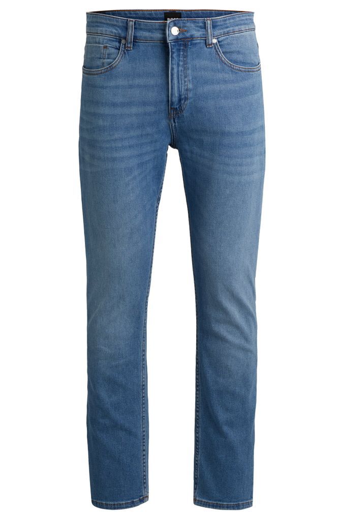 Slim-fit jeans in pure-blue comfort-stretch denim