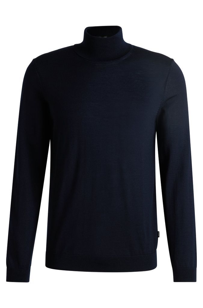 Slim-fit rollneck sweater in virgin wool