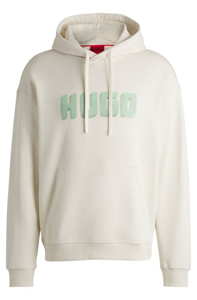 Logo-print hoodie in French-terry cotton