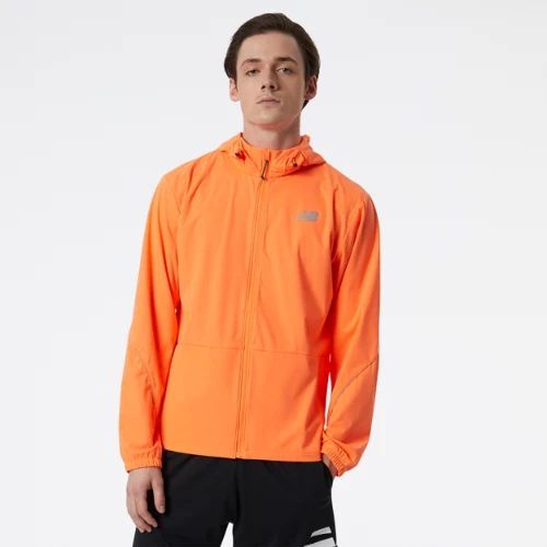 Men's Impact Run Water Defy Jacket in Orange Polywoven, size Large