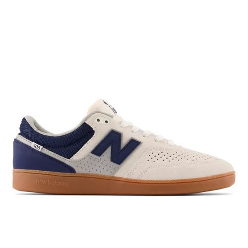 Men's NB Numeric Brandon Westgate 508 in White/Blue Suede/Mesh, size 7.5