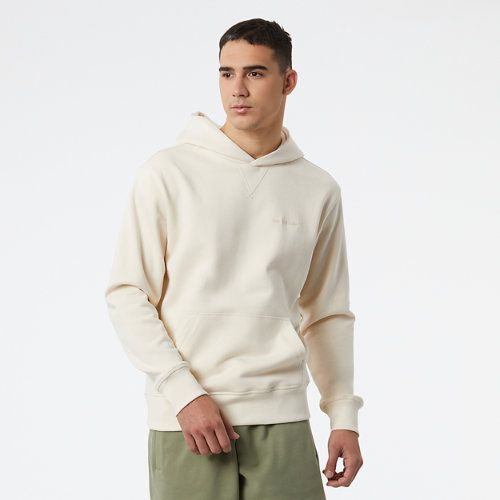 Men's NB Athletics Nature State Hoodie in Beige Cotton, size 2X-Large