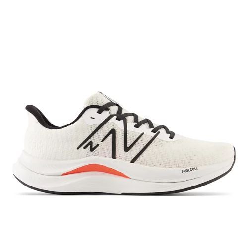 Men's FuelCell Propel v4 in White/blanc/Black/Noir Synthetic, size 6.5