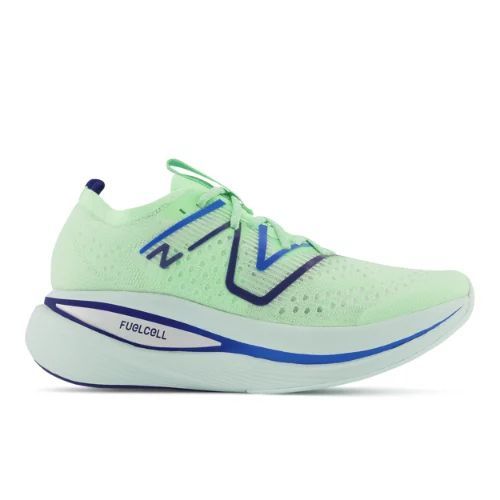 Men's FuelCell SuperComp Trainer in Green/vert/Blue/Bleu/Yellow/Jaune Synthetic, size 7