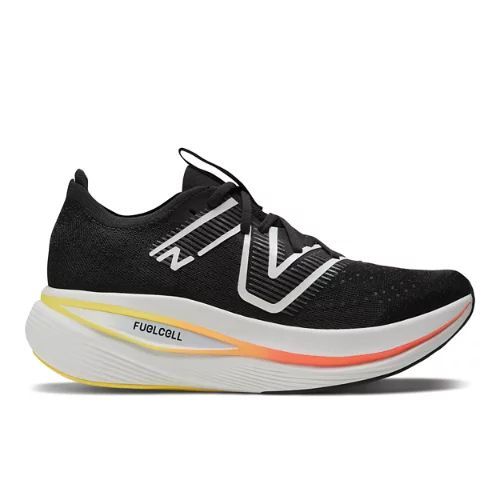 Men's FuelCell SuperComp Trainer in Black/Noir/Orange Synthetic, size 6.5