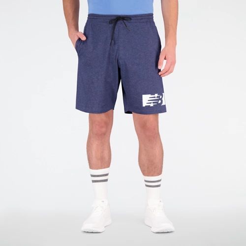 Men's Heathertech Knit Short in Blue/Bleu Cotton, size 2X-Large