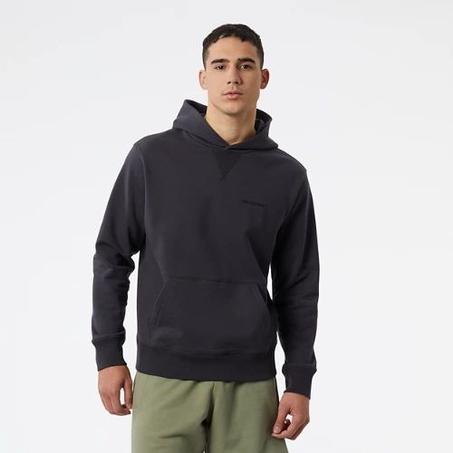 Men's NB Athletics Nature State Hoodie in Grey/Gris Cotton, size 2X-Large